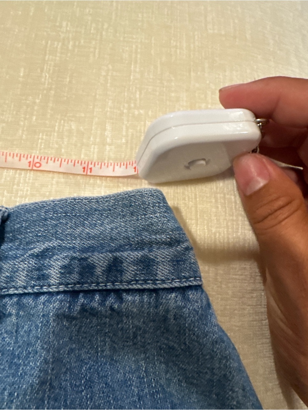 NY Jeans New York & Company Denim Button Front Mini Skirt Sz 4 Blue 100% Cotton - Picture 4 of 10